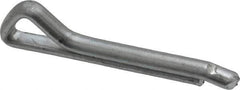 Made in USA - 3/16" Diam x 1-1/4" Long Hammerlock Cotter Pin - Grade 2, Zinc-Plated, Steel - Exact Tool & Supply