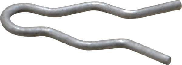 Made in USA - 1/4" Groove, 3/4" Long, Stainless Steel Hair Pin Clip - 0.048" Clip Diam, 5/16" Shaft Diam, Grade 18-8 - Exact Tool & Supply
