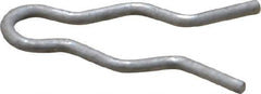 Made in USA - 1/4" Groove, 3/4" Long, Stainless Steel Hair Pin Clip - 0.048" Clip Diam, 5/16" Shaft Diam, Grade 18-8 - Exact Tool & Supply