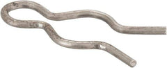 Made in USA - 3/8" Groove, 1-1/8" Long, Stainless Steel Hair Pin Clip - 0.055" Clip Diam, 7/16" Shaft Diam, Grade 18-8 - Exact Tool & Supply