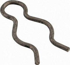 Made in USA - 21/32" Groove, 1-13/16" Long, Stainless Steel Hair Pin Clip - 0.093" Clip Diam, 3/4" Shaft Diam, Grade 18-8 - Exact Tool & Supply