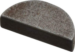 Made in USA - #303 Standard Woodruff Key - 3/8" Long x 3/32" Wide, Steel - Exact Tool & Supply