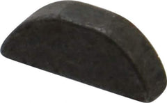 Made in USA - #505 Standard Woodruff Key - 5/8" Long x 5/32" Wide, Steel - Exact Tool & Supply