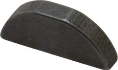 Made in USA - #507 Standard Woodruff Key - 7/8" Long x 5/32" Wide, Steel - Exact Tool & Supply