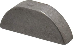 Made in USA - #607 Standard Woodruff Key - 7/8" Long x 3/16" Wide, Steel - Exact Tool & Supply