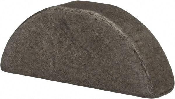 Made in USA - #707 Standard Woodruff Key - 7/8" Long x 7/32" Wide, Steel - Exact Tool & Supply