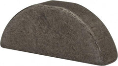 Made in USA - #707 Standard Woodruff Key - 7/8" Long x 7/32" Wide, Steel - Exact Tool & Supply