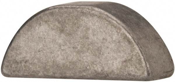 Made in USA - #1008 Standard Woodruff Key - 1" Long x 5/16" Wide, Steel - Exact Tool & Supply