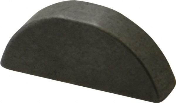 Made in USA - #809 Standard Woodruff Key - 1-1/8" Long x 1/4" Wide, Steel - Exact Tool & Supply