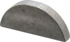 Made in USA - #610 Standard Woodruff Key - 1-1/4" Long x 3/16" Wide, Steel - Exact Tool & Supply