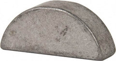 Made in USA - #1210 Standard Woodruff Key - 1-1/4" Long x 3/8" Wide, Steel - Exact Tool & Supply