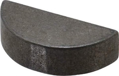 Made in USA - #1211 Standard Woodruff Key - 1-3/8" Long x 3/8" Wide, Steel - Exact Tool & Supply