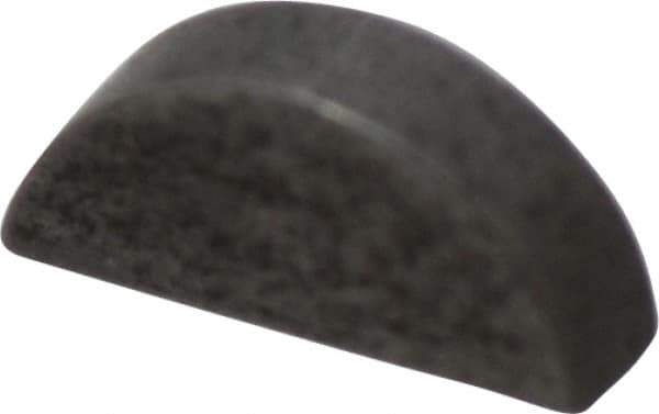 Made in USA - #202 Standard Woodruff Key - 1/4" Long x 1/16" Wide, Steel - Exact Tool & Supply