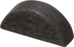 Made in USA - #202 Standard Woodruff Key - 1/4" Long x 1/16" Wide, Steel - Exact Tool & Supply