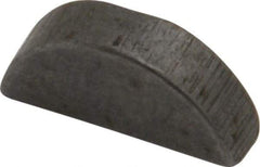 Made in USA - #303 Standard Woodruff Key - 3/8" Long x 3/32" Wide, Alloy Steel - Exact Tool & Supply