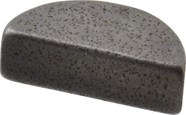 Made in USA - #403 Standard Woodruff Key - 3/8" Long x 1/8" Wide, Alloy Steel - Exact Tool & Supply