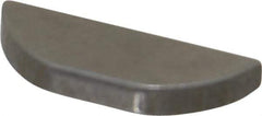 Made in USA - #204 Standard Woodruff Key - 1/2" Long x 1/16" Wide, Alloy Steel - Exact Tool & Supply