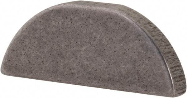 Made in USA - #507 Standard Woodruff Key - 7/8" Long x 5/32" Wide, Plain Steel - Exact Tool & Supply