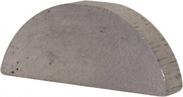 Made in USA - #708 Standard Woodruff Key - 1" Long x 7/32" Wide, Alloy Steel - Exact Tool & Supply