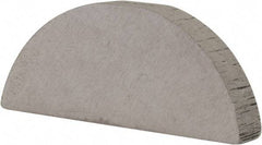 Made in USA - #710 Standard Woodruff Key - 1-1/4" Long x 7/32" Wide, Alloy Steel - Exact Tool & Supply