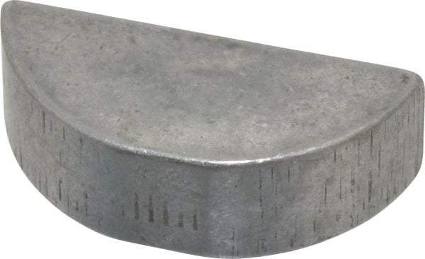 Made in USA - #1210 Standard Woodruff Key - 1-1/4" Long x 3/8" Wide, Alloy Steel - Exact Tool & Supply