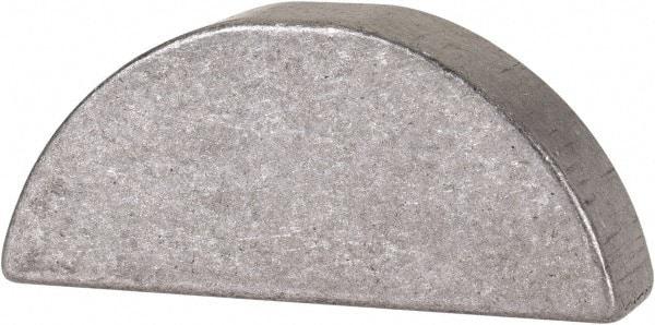 Made in USA - #1011 Standard Woodruff Key - 1-3/8" Long x 5/16" Wide, Alloy Steel - Exact Tool & Supply