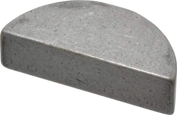 Made in USA - #1211 Standard Woodruff Key - 1-3/8" Long x 3/8" Wide, Alloy Steel - Exact Tool & Supply