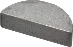 Made in USA - #1211 Standard Woodruff Key - 1-3/8" Long x 3/8" Wide, Alloy Steel - Exact Tool & Supply