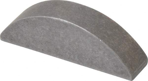 Made in USA - #1622 Standard Woodruff Key - 2-3/4" Long x 1/2" Wide, Alloy Steel - Exact Tool & Supply