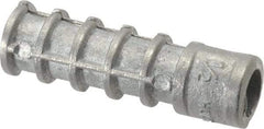 Powers Fasteners - 1/2" Diam, 1/2" Drill, Lag Shield Concrete Anchor - Zamac Alloy, Zinc-Plated Finish, Flat Head - Exact Tool & Supply