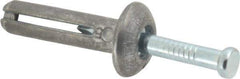 Powers Fasteners - 1/4" Diam, 1/4" Drill, 1" OAL, 1-7/8" Min Embedment Hammer Drive Concrete Anchor - Steel (Drive Pin)/Zamac Alloy (Body), Zinc-Plated Finish, Mushroom Head - Exact Tool & Supply