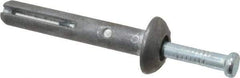 Powers Fasteners - 1/4" Diam, 1/4" Drill, 1-1/2" OAL, 1-7/8" Min Embedment Hammer Drive Concrete Anchor - Steel (Drive Pin)/Zamac Alloy (Body), Zinc-Plated Finish, Mushroom Head - Exact Tool & Supply