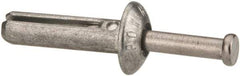 Powers Fasteners - 1/4" Diam, 1/4" Drill, 1" OAL, 7/8" Min Embedment Hammer Drive Concrete Anchor - Stainless Steel (Drive Pin)/Zamac Alloy (Body), Zinc-Plated Finish, Mushroom Head - Exact Tool & Supply
