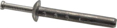 Powers Fasteners - 1/4" Diam, 1/4" Drill, 2" OAL, 1-1/8" Min Embedment Hammer Drive Concrete Anchor - Stainless Steel (Drive Pin)/Zamac Alloy (Body), Zinc-Plated Finish, Mushroom Head - Exact Tool & Supply