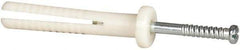 Powers Fasteners - 1/4" Diam, 1/4" Drill, 1-1/2" OAL, 1-1/8" Min Embedment Hammer Drive Concrete Anchor - Nylon (Body)/Steel (Drive Pin), Zinc-Plated Finish, Round Head - Exact Tool & Supply