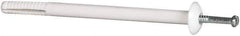 Powers Fasteners - 1/4" Diam, 1/4" Drill, 4" OAL, Hammer Drive Concrete Anchor - Nylon (Body)/Steel (Drive Pin), Zinc-Plated Finish, Mushroom Head - Exact Tool & Supply
