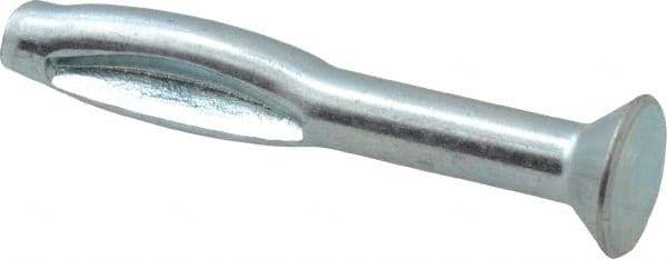Powers Fasteners - 3/16" Diam, 3/16" Drill, 1-1/2" OAL, 3-3/8" Min Embedment Split-Drive Concrete Anchor - Steel, Zinc-Plated Finish, Flat Head - Exact Tool & Supply