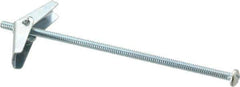 Powers Fasteners - 3/16" Screw, 3/16" Diam, 5" Long, Toggle Bolt Drywall & Hollow Wall Anchor - 1/2" Drill, Zinc Plated, Steel, Grade Zamac 7, Use in Drywall & Wallboard - Exact Tool & Supply