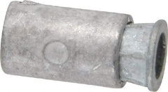 Powers Fasteners - 3/8" Diam, 3/8" Drill, 2" Min Embedment Caulk-In Concrete Anchor - Lead Alloy (Caulking Sleeve)/Zamac Alloy (Cone), Flat Head - Exact Tool & Supply