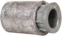 Powers Fasteners - 1/4-20, 1/2" Diam, Caulk-In Concrete Anchor - 7/8" Min Embedment, Lead Alloy (Caulking Sleeve)/Zamac Alloy (Cone), Flat Head - Exact Tool & Supply