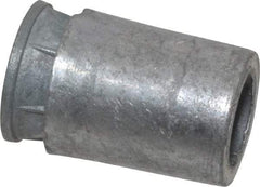 Powers Fasteners - 3/4" Diam, 3/4" Drill, 1" Min Embedment Caulk-In Concrete Anchor - Lead Alloy (Caulking Sleeve)/Zamac Alloy (Cone), Flat Head - Exact Tool & Supply