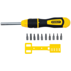 STANLEY® 11 Piece Multi-Bit Ratcheting Screwdriver Set - Exact Tool & Supply