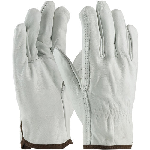 ‎68-101/S Leather Drivers Gloves - Top Grain Cowhide Leather Drivers - Superior Grade - Straight Thumb - Exact Tool & Supply