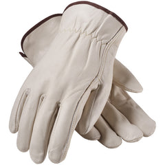 ‎68-118/L Leather Drivers Gloves - Top Grain Cowhide Leather Drivers - Premium Grade - Straight Thumb - Exact Tool & Supply