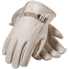 ‎68-158/XL Leather Drivers Gloves - Top Grain Cowhide Drivers - Superior Quality - Straight Thumb - Pull Strap - Exact Tool & Supply