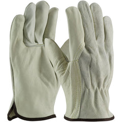 ‎68-162SB/S Leather Drivers Gloves - Top Grain Cowhide Drivers - Reg Grd - Split Bk - Wing Thumb - Kevlar Stitch - Exact Tool & Supply
