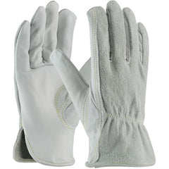 ‎68-163SB/M Leather Drivers Gloves - Top Grain Cowhide Drivers - Reg Grd - Split Bk - Key Thumb - Kevlar Stitch - Exact Tool & Supply