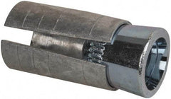 Powers Fasteners - 1/2" Diam, 3/4" Drill, 1-3/4" OAL, 1" Min Embedment Drop-In Concrete Anchor - Steel (Cone)/Zamac Alloy (Body), Zinc-Plated Finish - Exact Tool & Supply
