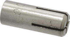 Powers Fasteners - 1/4" Diam, 3/8" Drill, 1-5/8" Min Embedment Drop-In Concrete Anchor - 303 Stainless Steel, 7/16" Thread Length - Exact Tool & Supply