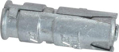 Powers Fasteners - 1/4" Diam, 1/2" Drill, 1-5/16" OAL, 3-3/8" Min Embedment Single Expansion Concrete Anchor - Zamac Alloy, Flat Head - Exact Tool & Supply